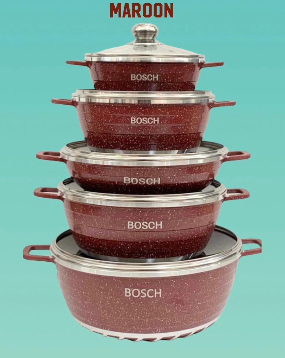 BOSCH GRANITE POT SET MAROON