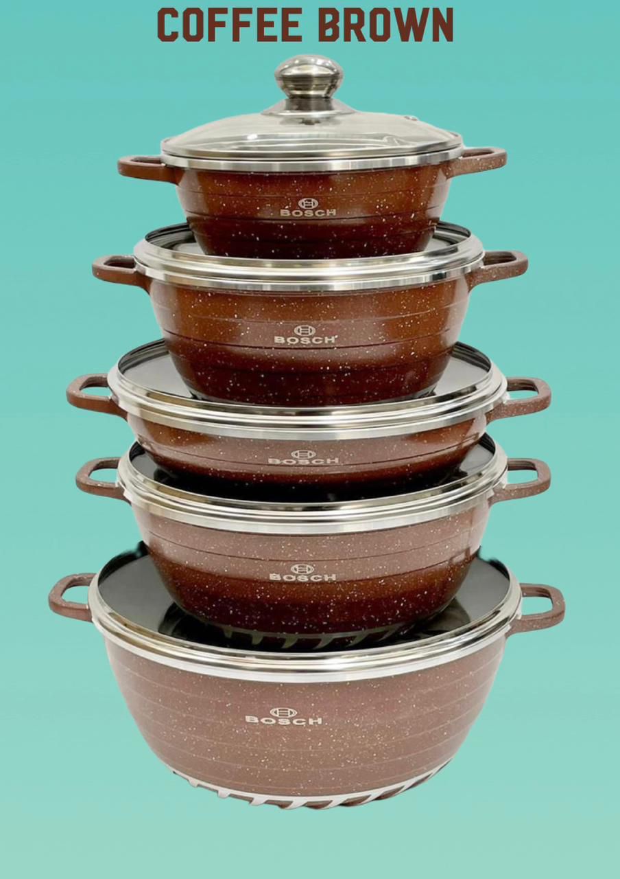 BOSCH GRANITE POT SET COFFEE BROWN