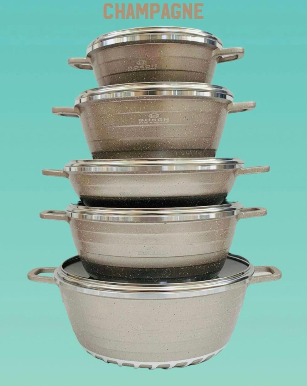 BOSCH GRANITE POT SET CHAMPAGNE