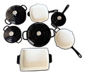 11pc CASTIRON POT SET BLACK