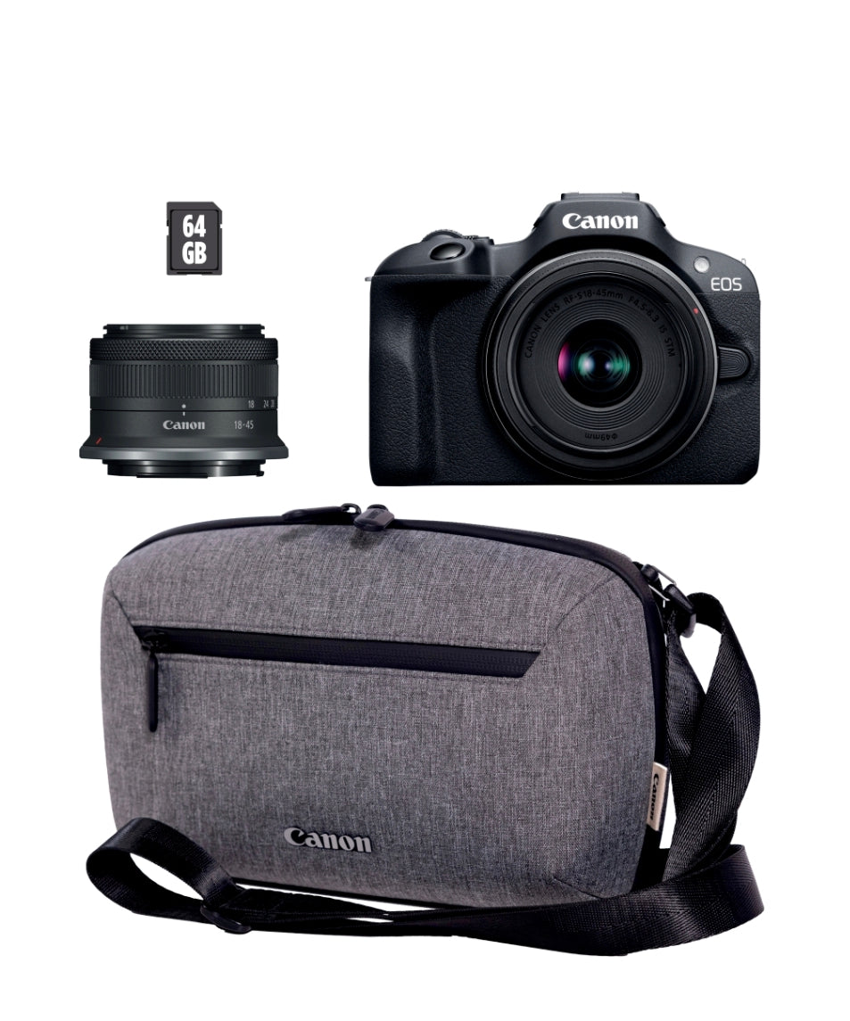 Canon	EOS R100+RFS18-45mm Travel kit	EOSH
